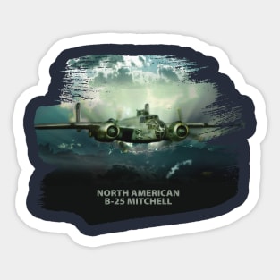 B-25 Mitchel Bomber Sticker